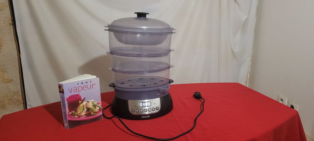 CUISEUR VAPEUR PHILIPPS HD9140/91 Pure Essentials Collection 35 Bordeaux (33)