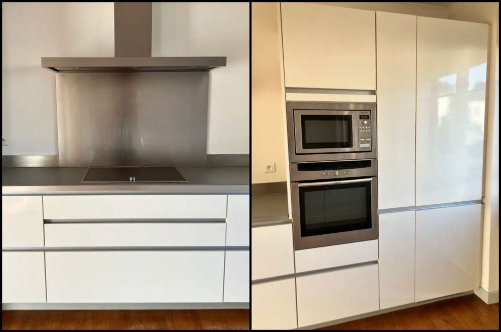 Cuisine blanche ZEYKO (�vier 2 vasques, �lectrom�nagers) 4200 Quimper (29)