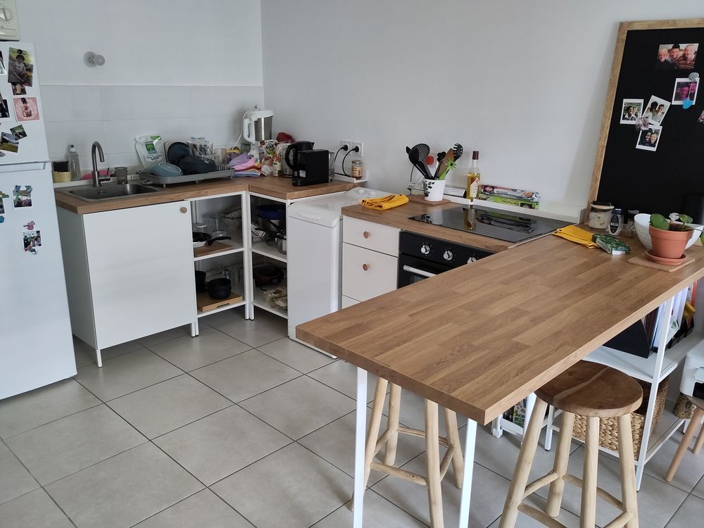 cuisine ikea Enhet + �lectrom�nager blanc et ch�ne 1817 Lyon 2 (69)