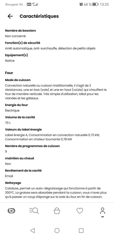 Cuisini�re induction boulanger 450 Romainville (93)