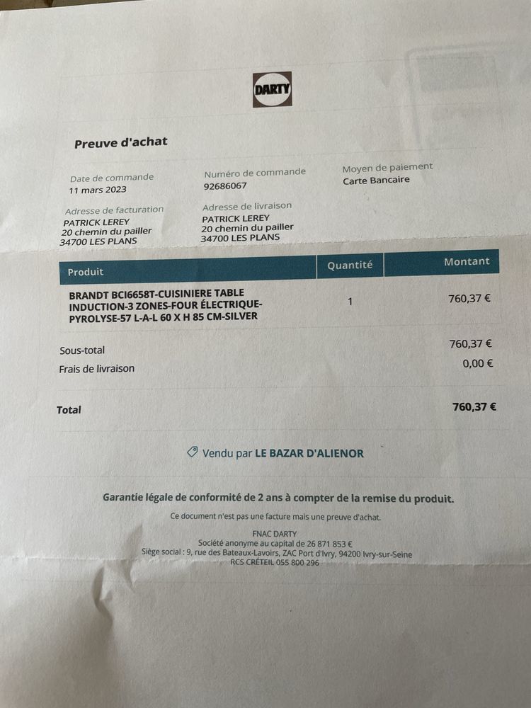 cuisini�re induction 400 Lesparrou (09)