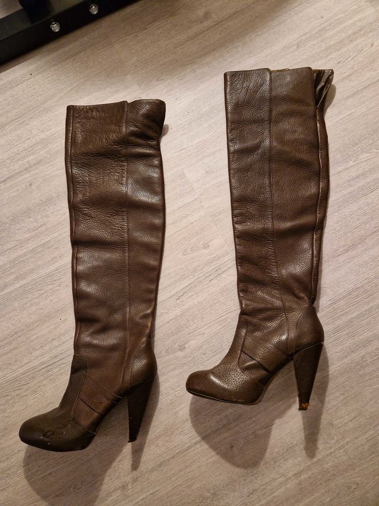 cuissarde zara brune similicuir bon �tat 30 Ville-la-Grand (74)