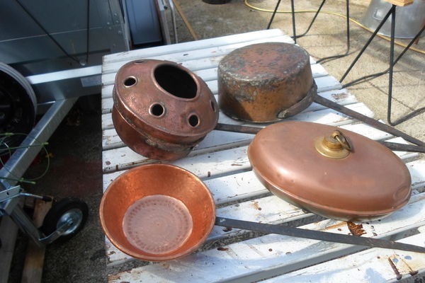 lot de cuivres  ancien 120 Am�lie-les-Bains-Palalda (66)