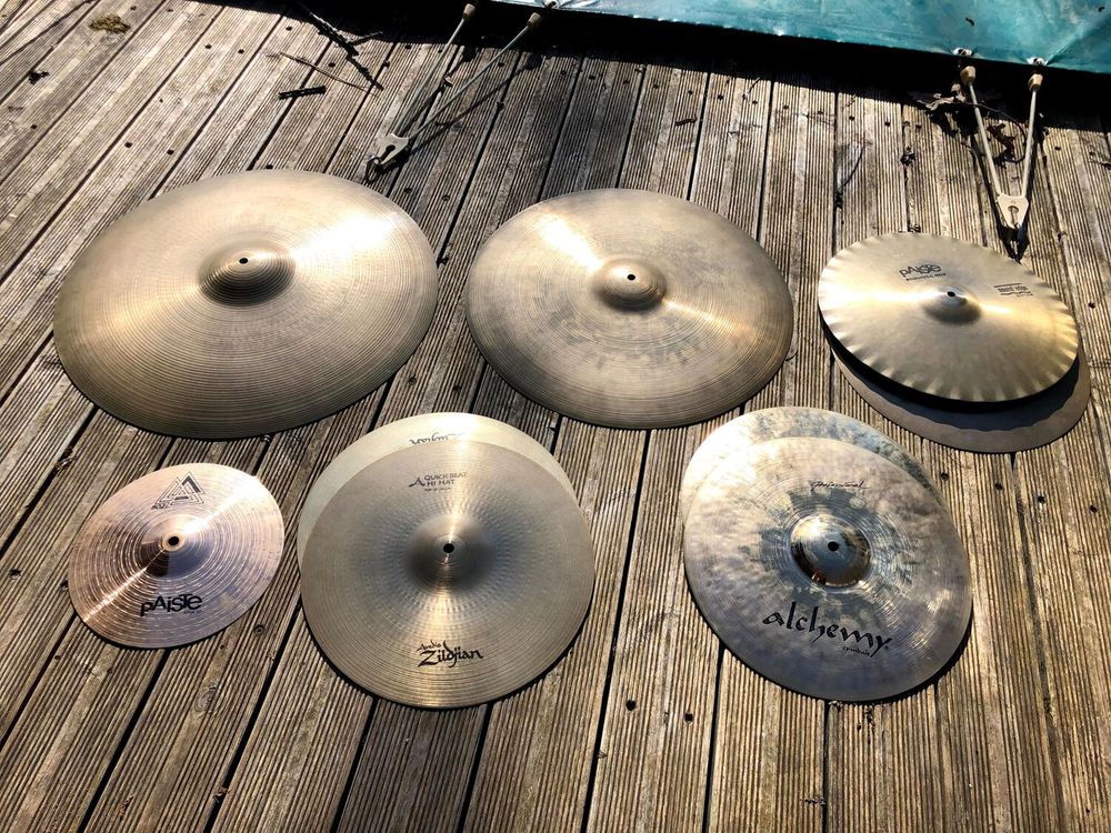 3 Cymbales Zildjian + 3 hi-hats Zyldjian/Paiste/Alchemy 900 Gex (01)
