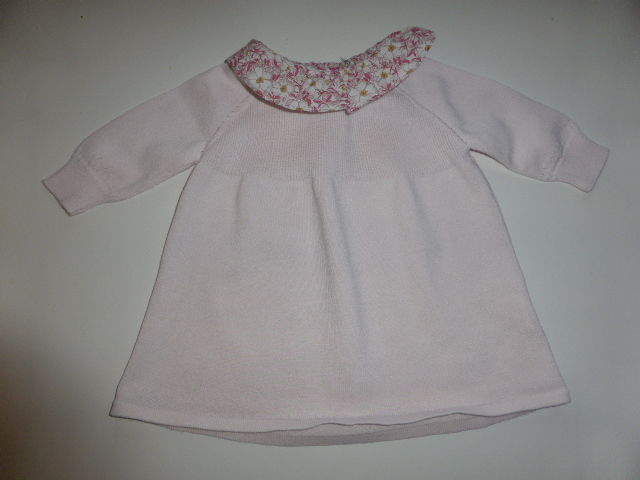 Cyrillus Robe tricot�e rose col liberty 6 mois 8 Rueil-Malmaison (92)