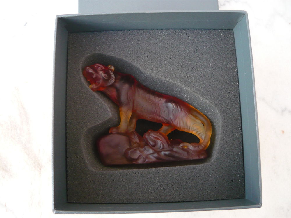 Daum : Tigre chinois - Ambre - Excellent �tat 279 Sceaux (92)