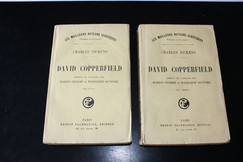 DAVID COPPERFIELD Tome I+II -CHARLES DICKENS-LivreAncien1924 25 Dammartin-en-Go�le (77)