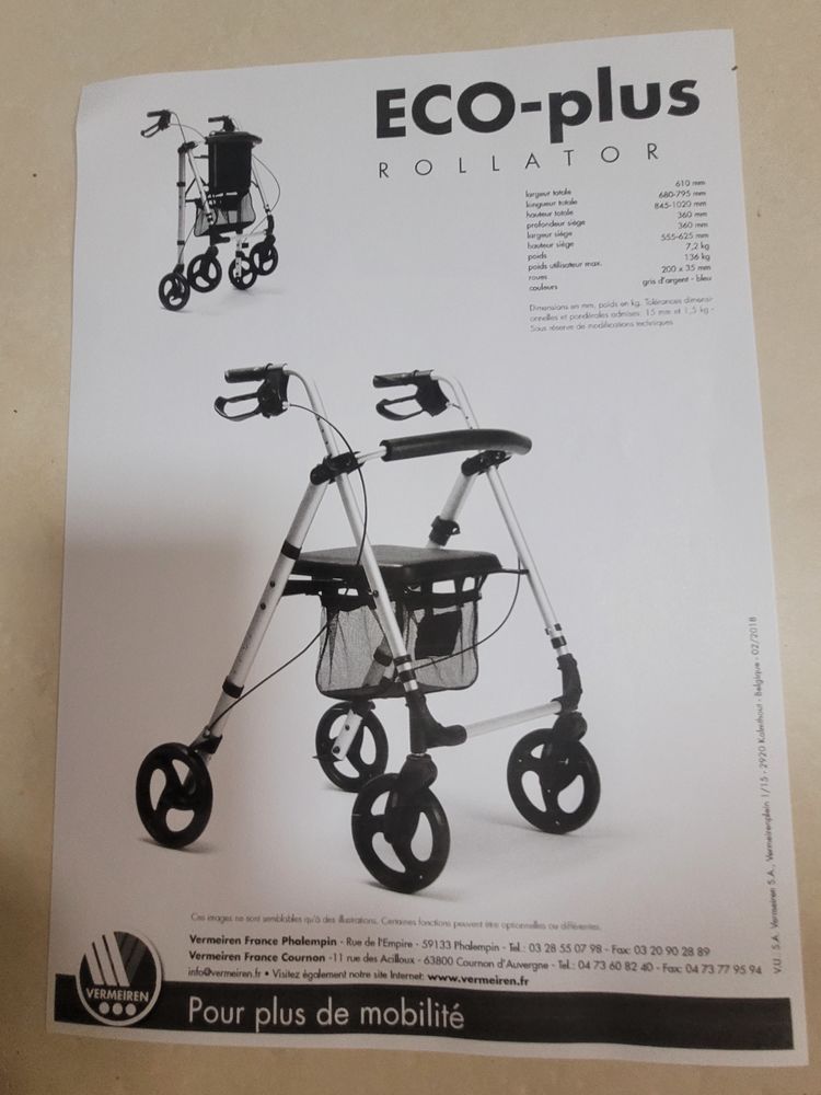 D�ambulateur avec si�ge - Jamais servi - 90 Abondant (28)