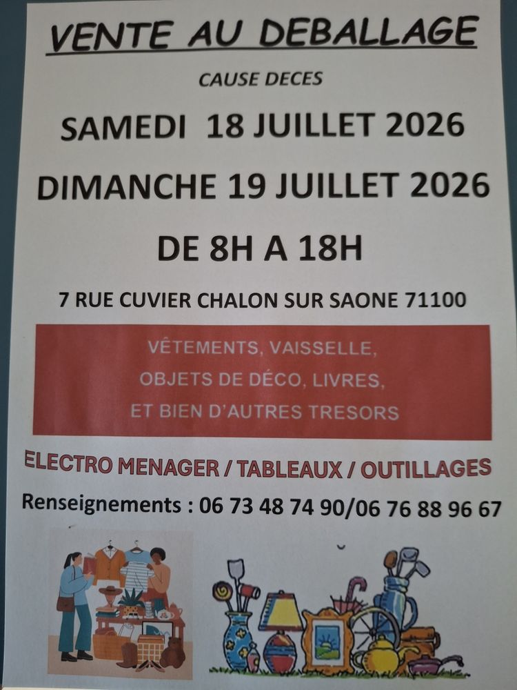 au d&eacute;ballage, cause d&eacute;c&egrave;s 0 Chalon-sur-Saône (71)