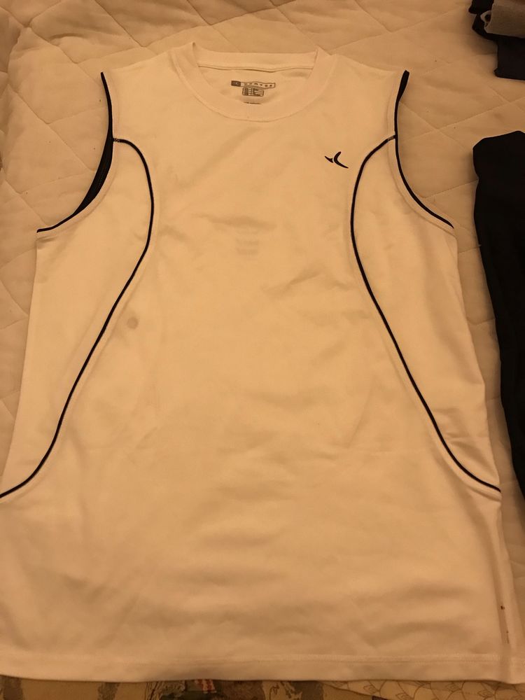 DEBARDEUR SANS MANCHE DOMYOS Blanc/Marine Taille S NEUF 10 Saint-Genis-Laval (69)