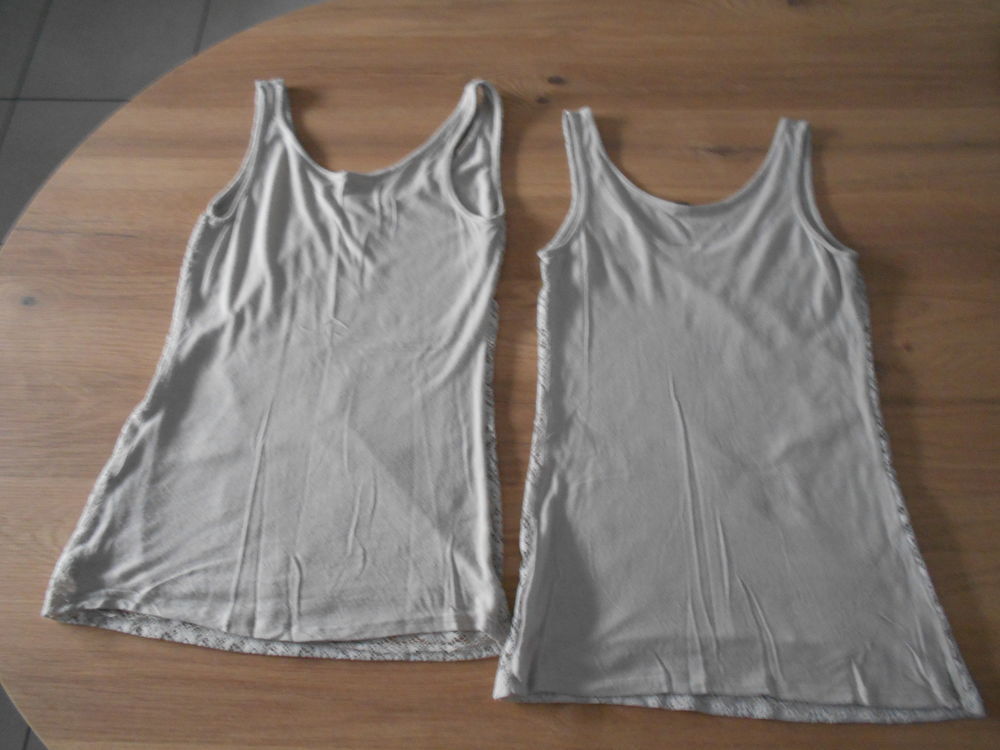 2 d�bardeurs beige dentelle devant Pinkie 34/XS parfait �tat 5 Retiers (35)