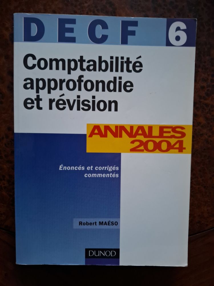 DECF, num�ro 6 : Comptabilit� approfondie et r�vision Annale 10 La Chapelle-Saint-Luc (10)