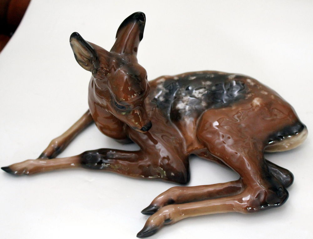 Art Deco ROSENTHAL faon en porcelaine sign� F. HEYDENREICH 150 Issy-les-Moulineaux (92)