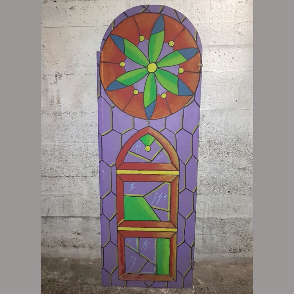 D�cor fa�ade cath�drale, en bois, 1m60 9 N�mes (30)