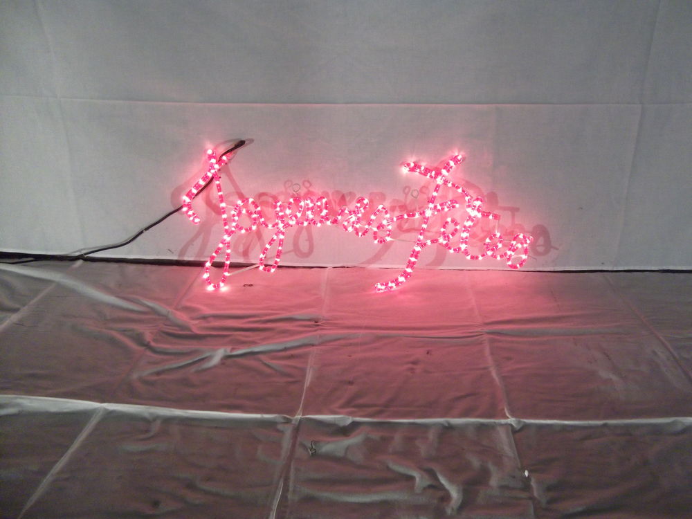 D�cor lumineux  JOYEUSES F�TES  rouge 15 Hy�res (83)