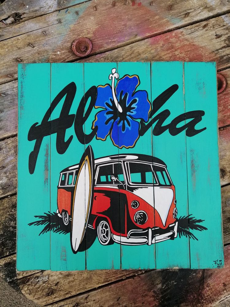 D�coration murale bois Volkswagen Aloha 55 S�bazac-Concour�s (12)