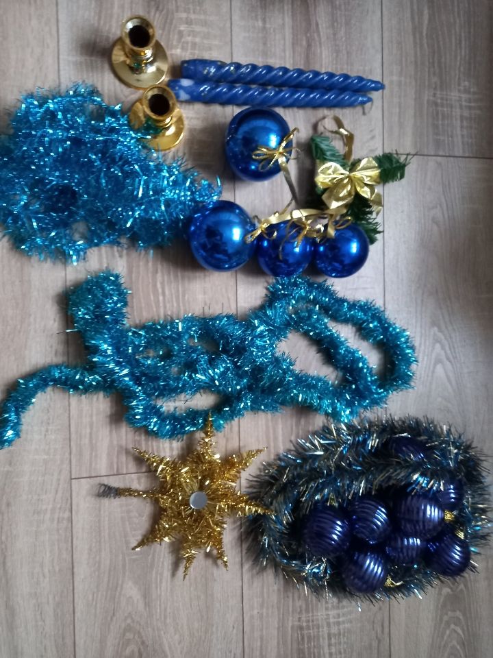   Lot d�coration no�l bleu 12.75 Villiers (86)