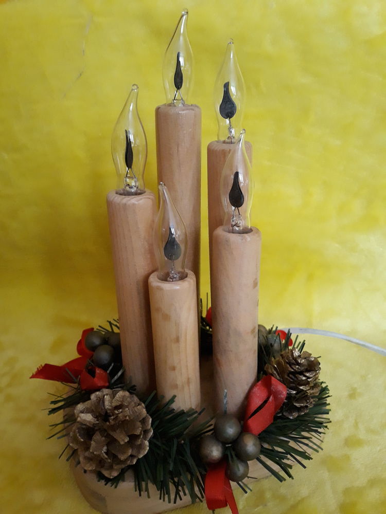 D�coration No�l - Bougies sur prise 10 Livry-Gargan (93)