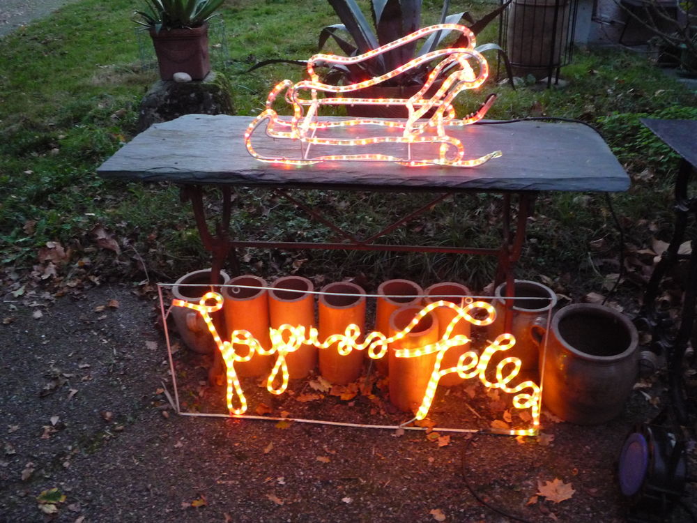 D�coration No�l/Enseigne Lumineuse  Joyeuses f�tes/traineau 45 Castres (81)