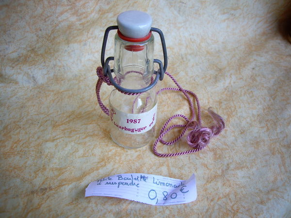 D�coration : petite Bouteille de Limonade � 0,80 � 1 Bouxwiller (67)