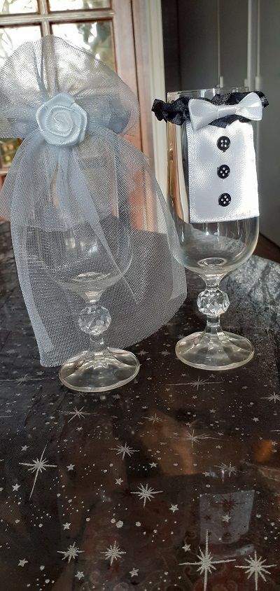 D�coration pour les verres de mariage 15 S�zanne (51)