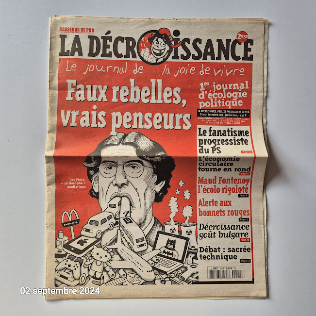 La d�croissance, le journal de la joie de vivre, N� 105, d�c 2 Saumur (49)