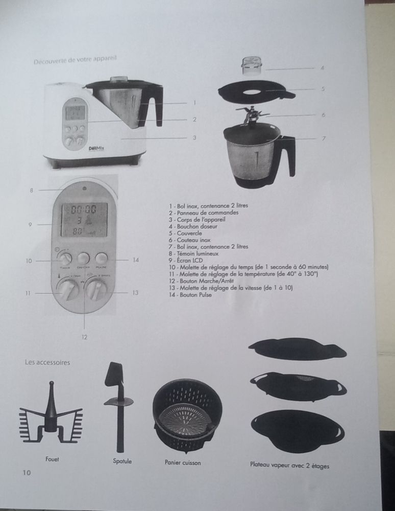 DELIMIX avec ses accessoires et sa notice 130 Les Sables-d'Olonne (85)