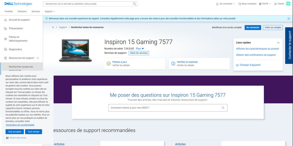 DELL Inspiron 15 Gaming 7577
250 Foix (09)