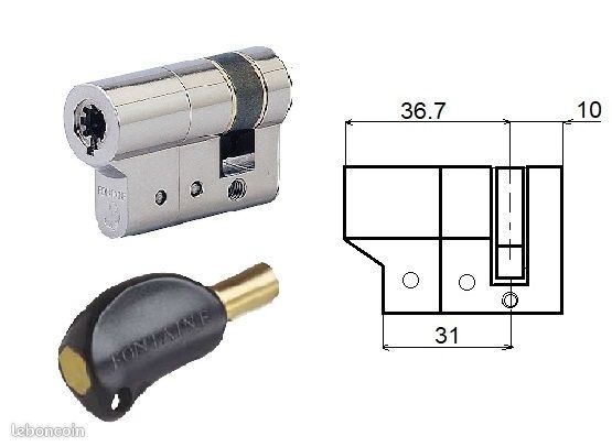 Demi cylindre de s�ret� 1 entr�e + 2 Cl� Dynaxys FONTAINE 86 Saint-Amand-Montrond (18)