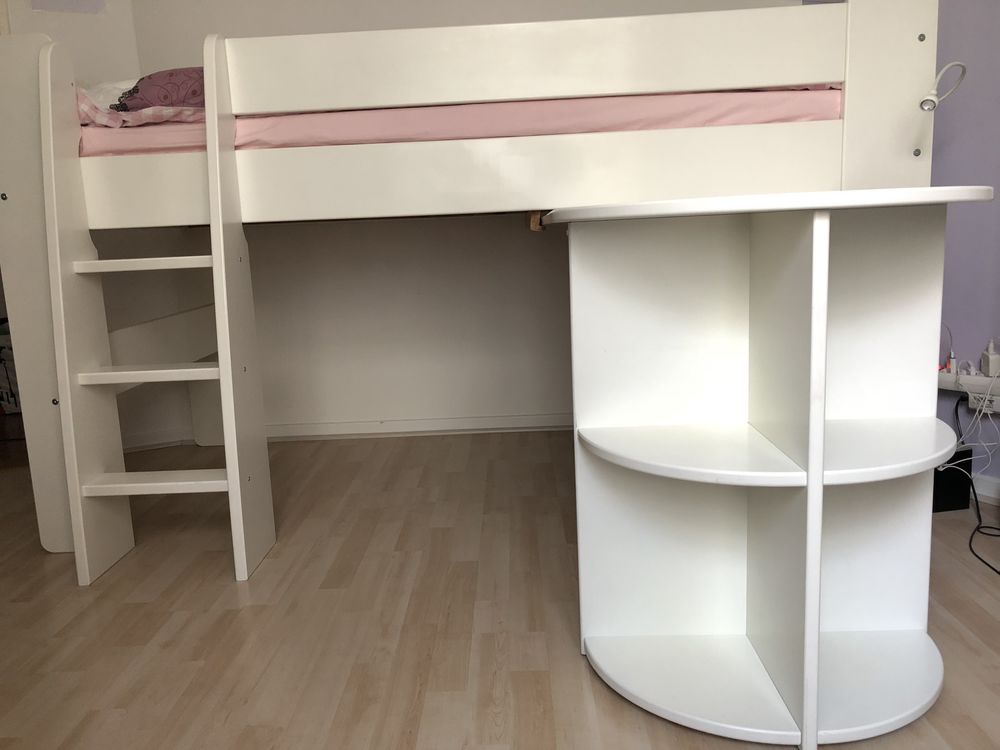 LIT DEMI HAUTEUR 90x190 AVEC BUREAU INT�GR� 250 Saint-Maurice (94)