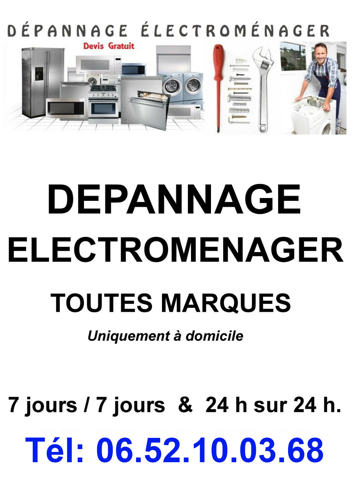 D�pannage et R�paration  / d'�lectrom�nager toutes marques. 0 Compi�gne (60)