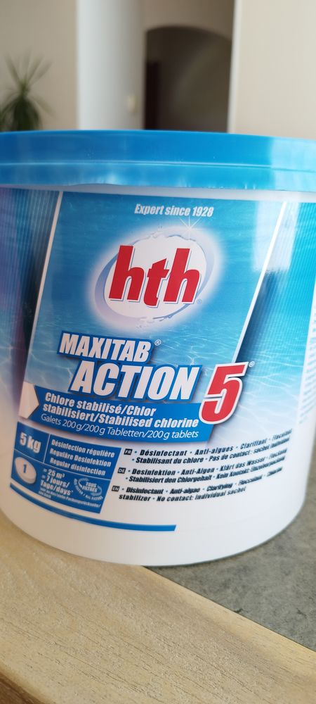 D�sinfectant chlore piscine HTH MAXITAB 5 actions 42 Foulayronnes (47)