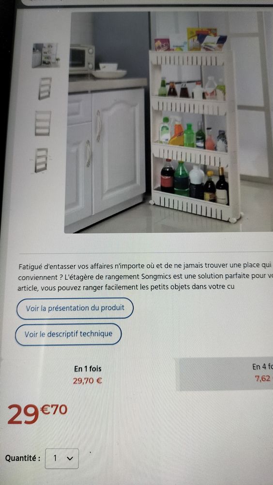 Desserte d' appoint rangement. 10 Florange (57)