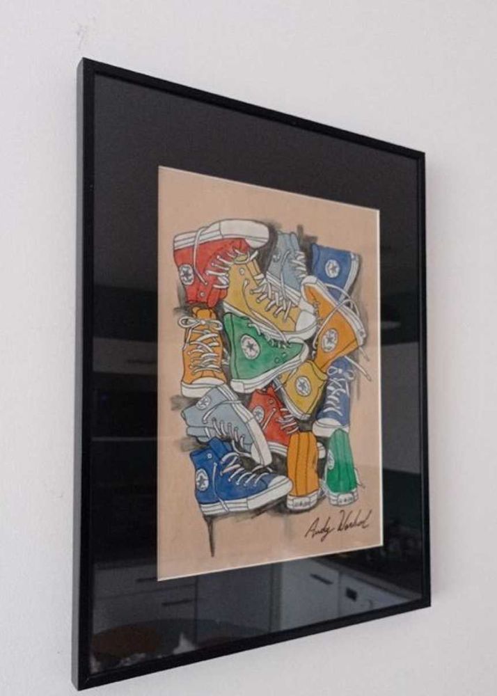 Dessin cadr� Andy Warhol (converse) 700 Bayonne (64)