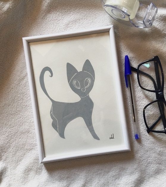 Dessin Chat pour cadeau 30 Ville-en-Sallaz (74)