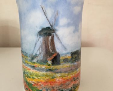 Mug dessin de Monet les moulins � vent 4 Fleury-les-Aubrais (45)