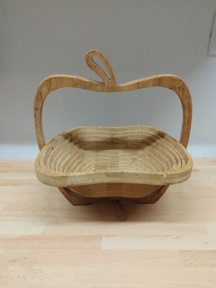 Dessous de plat bois en forme de pomme qui se transforme en coupe �  fruits 5 Villiers-sur-Marne (94)