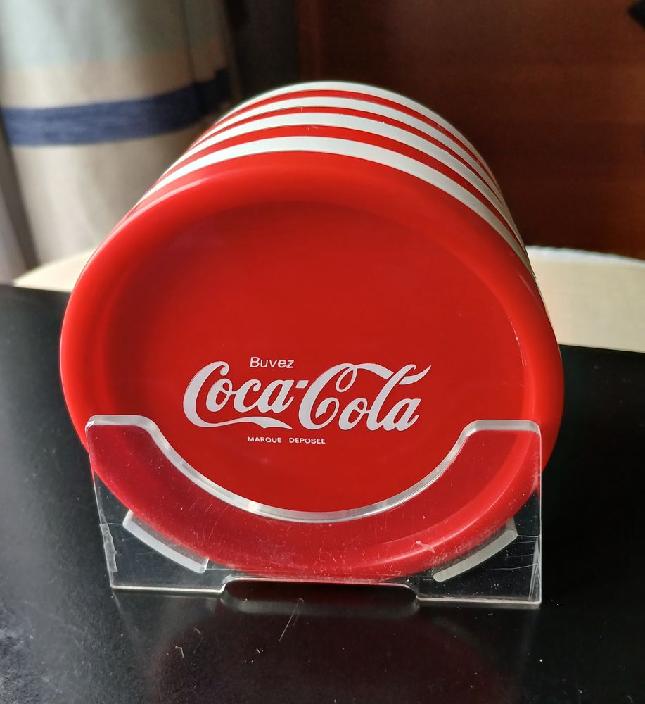 DESSOUS OU SOUS-VERRE COCA COLA AVEC SUPPORT 6 Nevers (58)