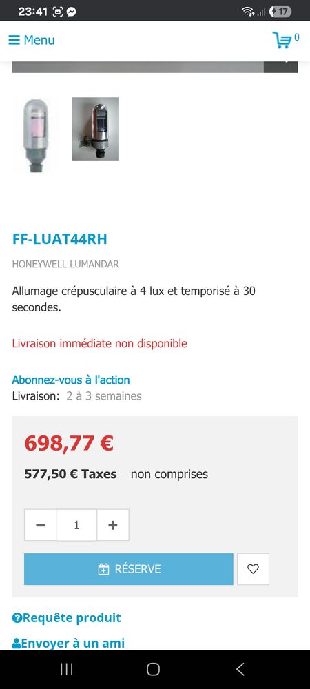 D�tecteur cr�pusculaire 350 Saint-Jean-du-Gard (30)