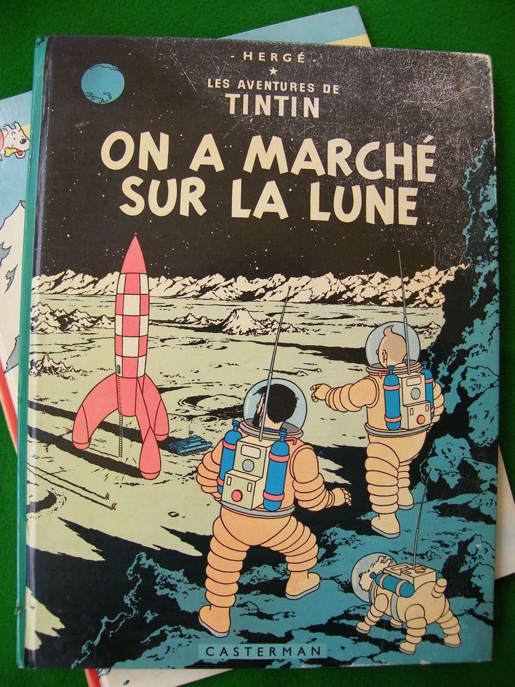 DEUX BD ANCIENNES 1966   TINTIN AU TIBET     ON A MARCHE SUR 0 Cugnaux (31)