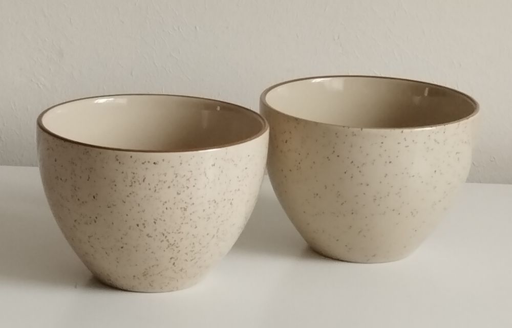 Deux bols beige marron Hotesse 10 Le Havre (76)