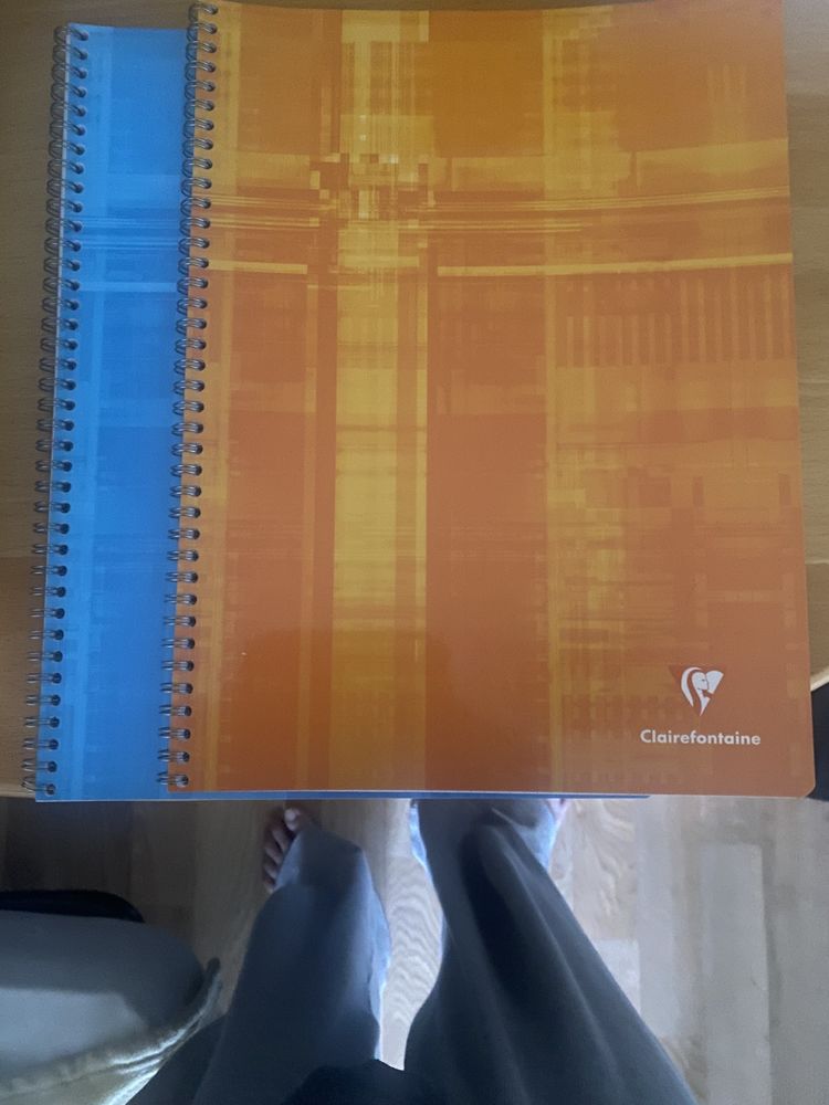 Deux cahiers � petits carreaux 0 Marly-le-Roi (78)