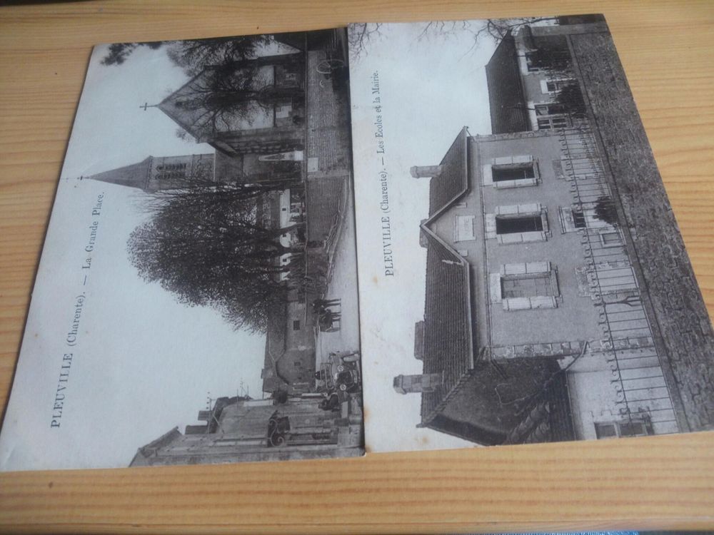 LOT DEUX CARTES POSTALES ANCIENNES ENVIRON 1930 DE PLEUVILLE 100 Levainville (28)