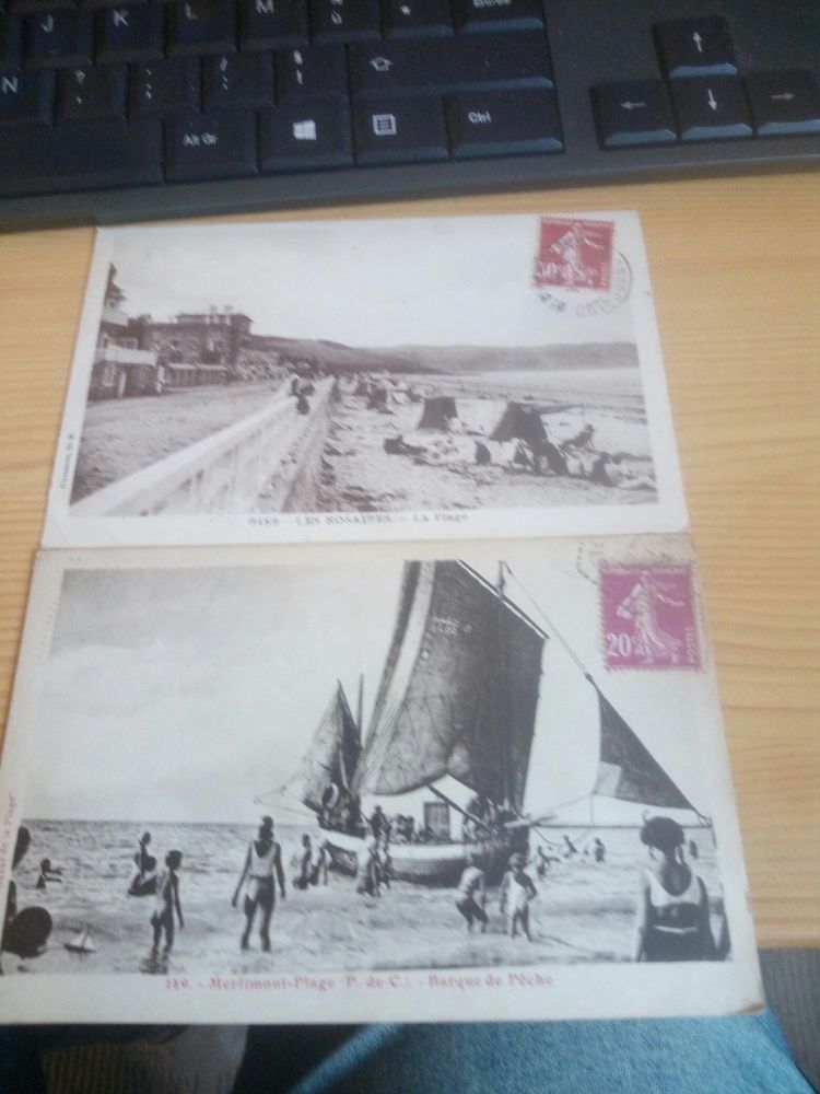 LOT DEUX CARTES POSTALES LES ROSAIRES MERLIMONT 16 Levainville (28)