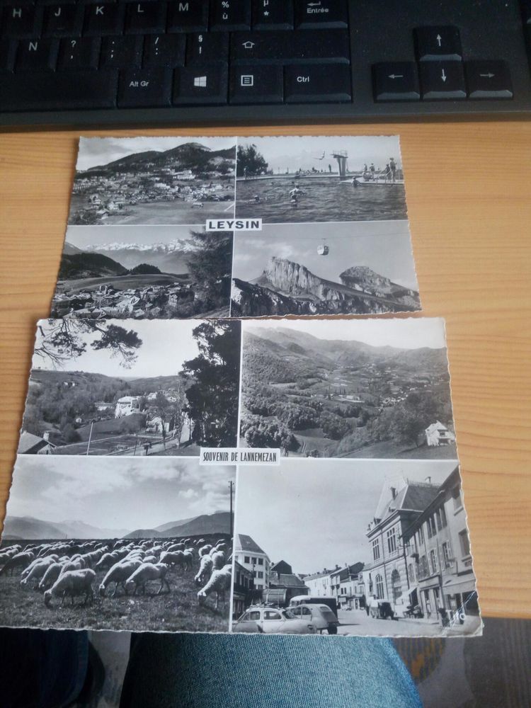 LOT DEUX CARTES POSTALES  LANNEMEZAN ET LEYZIN 10 Levainville (28)