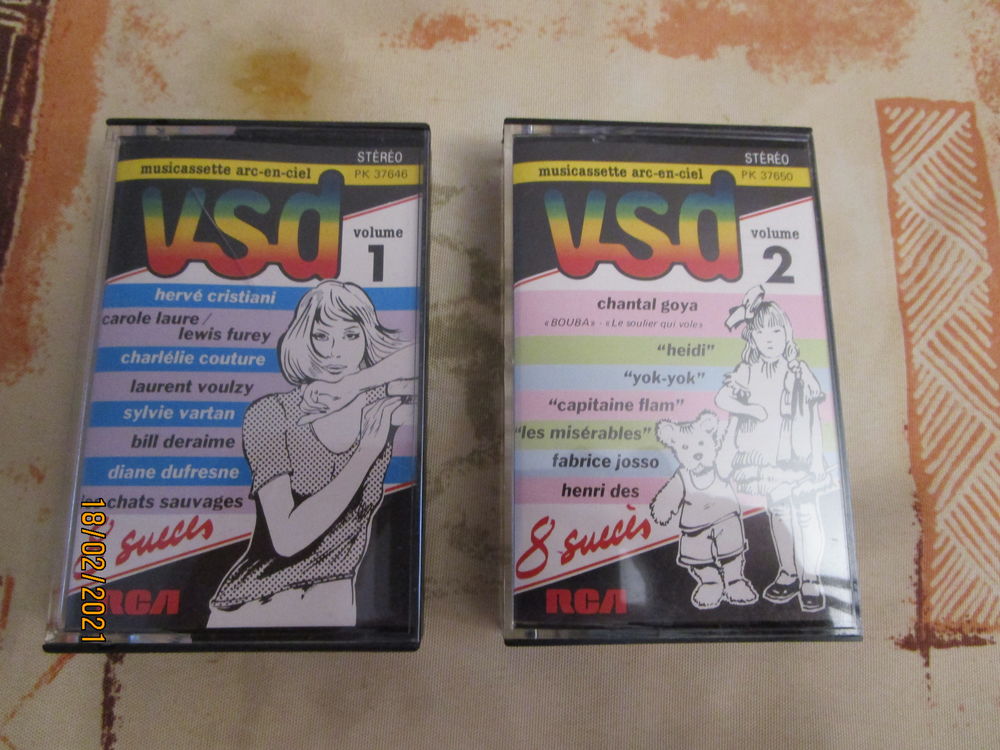 lot de deux cassettes audio VSD 10 Chanteloup-en-Brie (77)