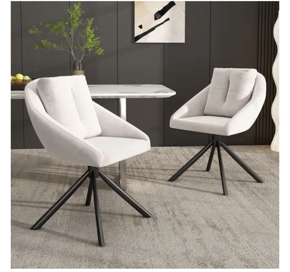 Lot de deux chaises de salle � manger pivotante 50 La Garenne-Colombes (92)