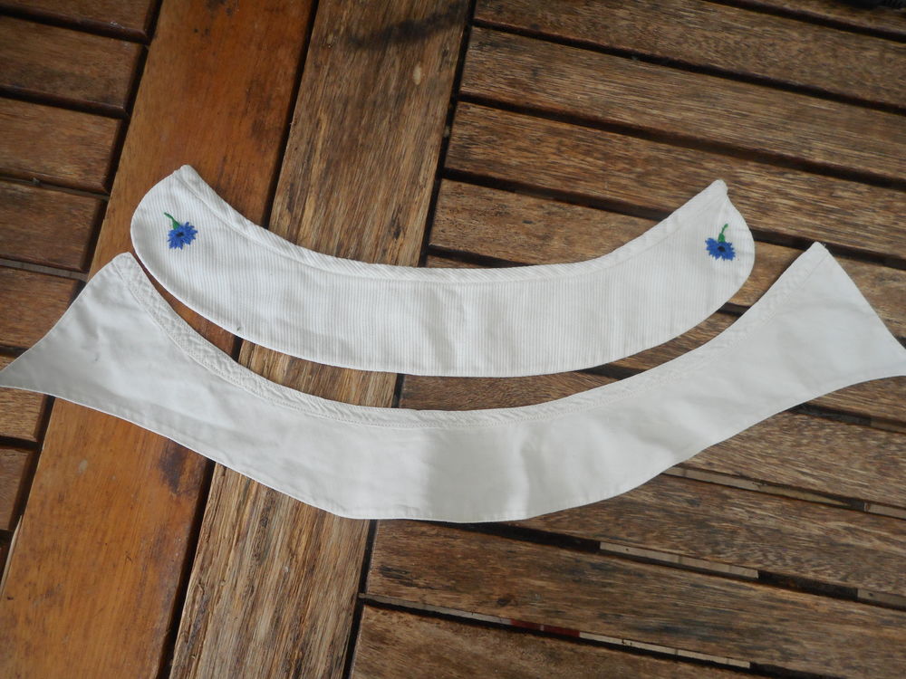 Lot de deux cols claudine en coton 8 Nieuil-l'Espoir (86)