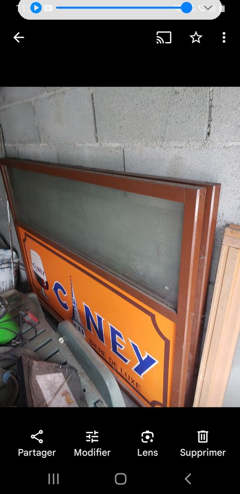 Deux Grands panneaux publicitaires terrasse caf� en bon �tat 100 Givet (08)