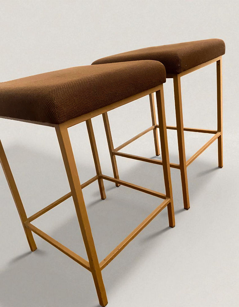 Lot de deux grands tabourets vintage 60 Livernon (46)